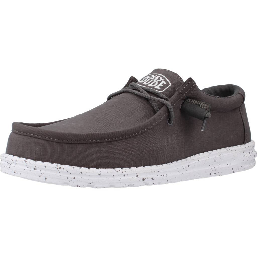 HEY DUDE WALLY SLUB CANVAS en color GREY  (1)