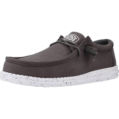 HEY DUDE WALLY SLUB CANVAS en color GREY  (1)