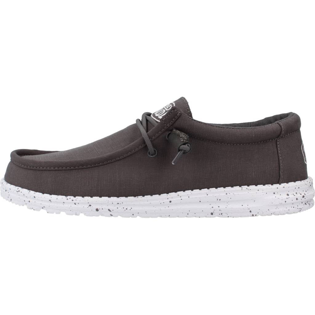 HEY DUDE WALLY SLUB CANVAS en color GREY  (2)