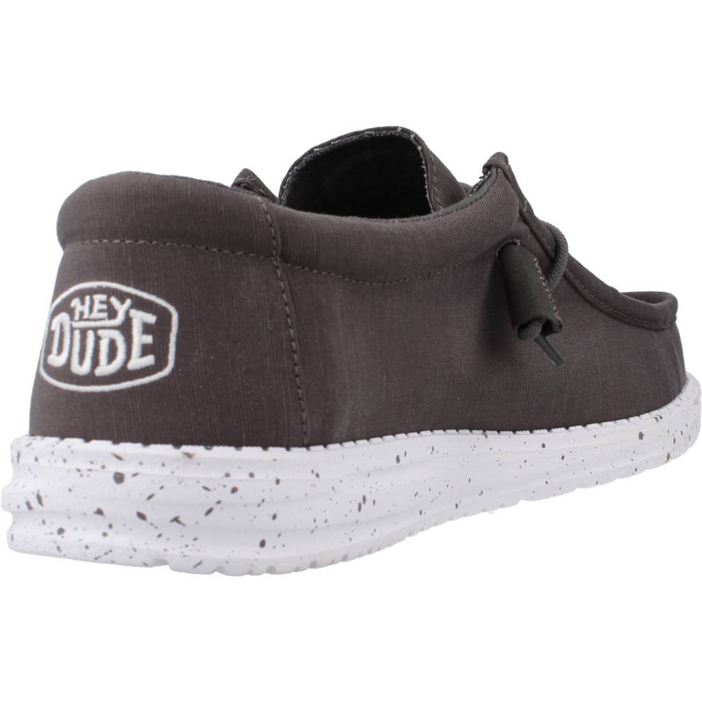 HEY DUDE WALLY SLUB CANVAS en color GREY  (3)