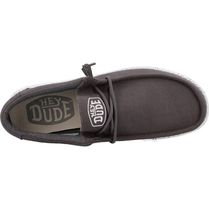 HEY DUDE WALLY SLUB CANVAS en color GREY  (7)
