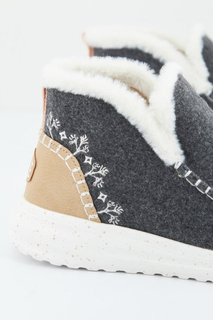 HEY DUDE DENNY FAUX SHEARLING en color GREY  (3)