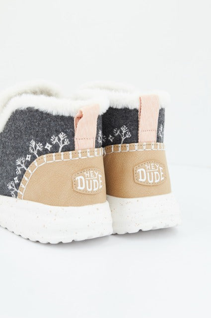 HEY DUDE DENNY FAUX SHEARLING en color GREY  (4)