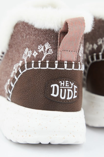 HEY DUDE DENNY FAUX SHEARLING en color WALNUT  (4)