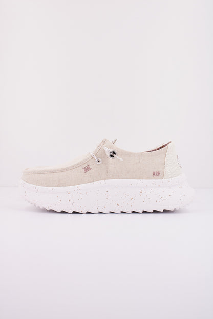 HEY DUDE WENDY PEAK CHAMBRAY en color CREAM  (1)