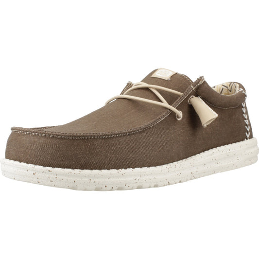 HEY DUDE WALLY STRETCH CANVAS en color TKBRWN  (1)
