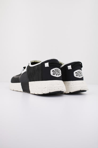 HEY DUDE SIROCCO M SPORT MODE en color BLCKWHT  (3)