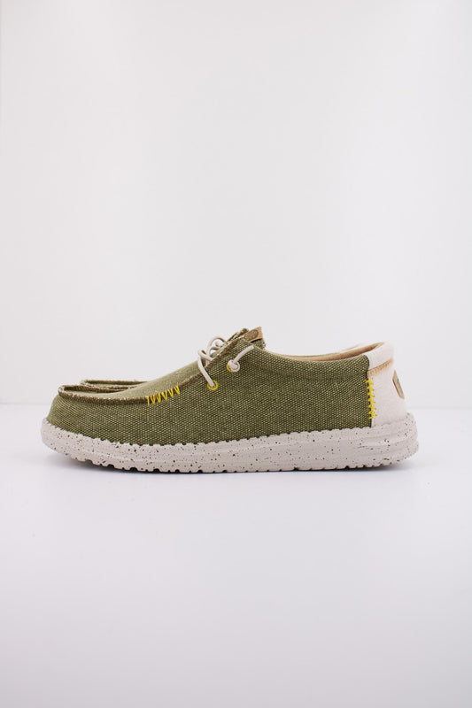 HEY DUDE WALLY COASTLINE JUTE en color OLIVE  (1)