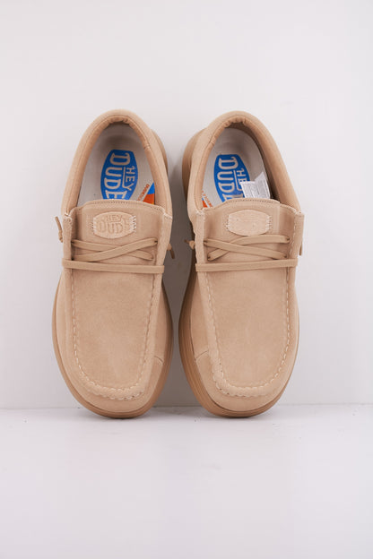 HEY DUDE WALLY X SUEDE en color TAN  (3)