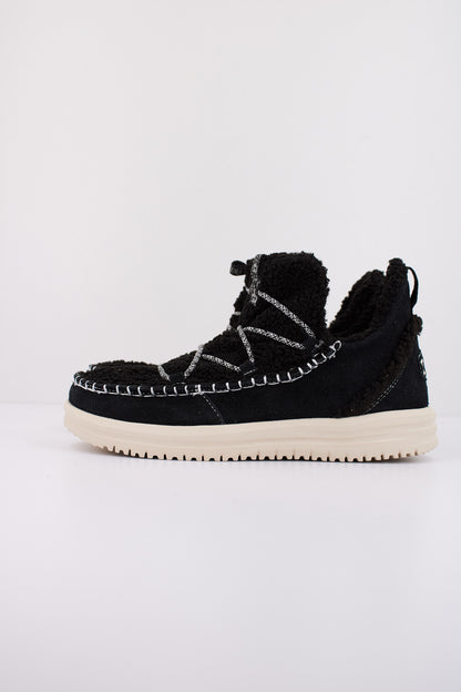 HEY DUDE CAMDEN SUEDE COZY en color BLACK  (1)