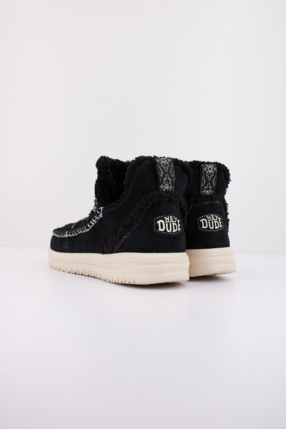 HEY DUDE CAMDEN SUEDE COZY en color BLACK  (4)