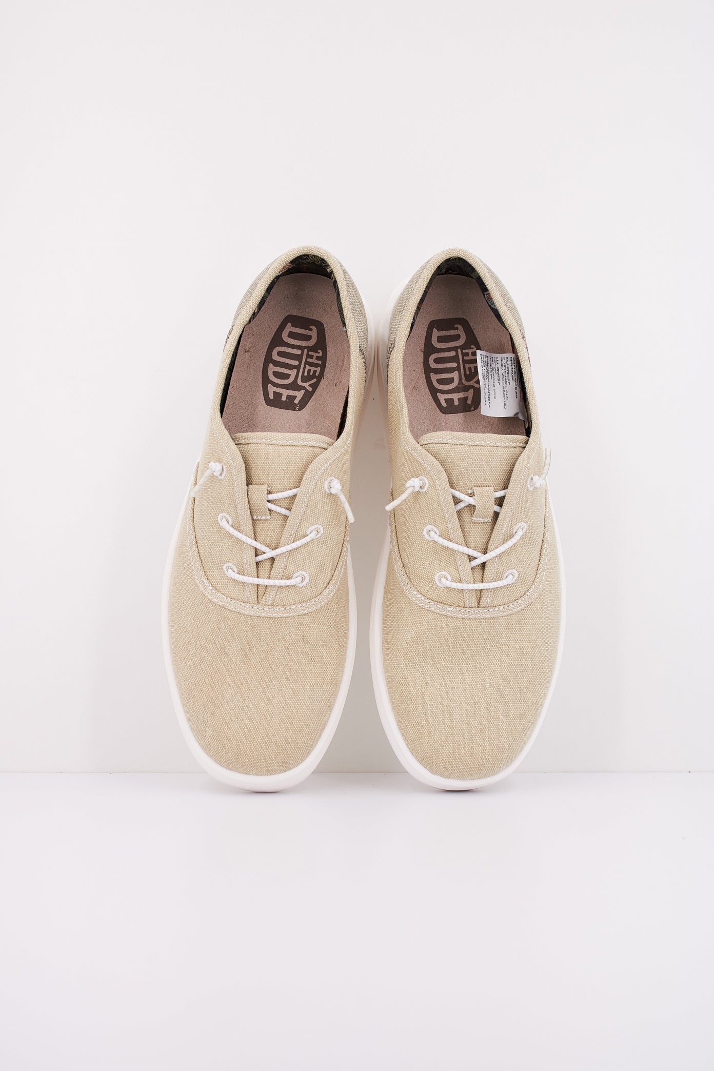 HEY DUDE  CONWAY CRAFT LINEN en color WHITE  (3)