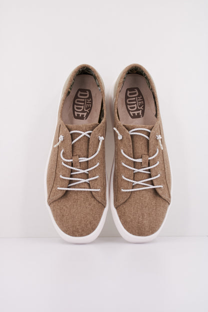 HEY DUDE CODY CRAFT LINEN en color TAN  (3)