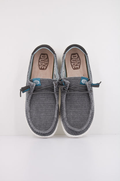 HEY DUDE WAVE CORDUROY en color CHARCOAL  (3)