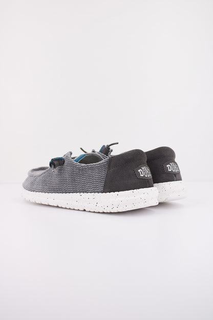 HEY DUDE WAVE CORDUROY en color CHARCOAL  (4)
