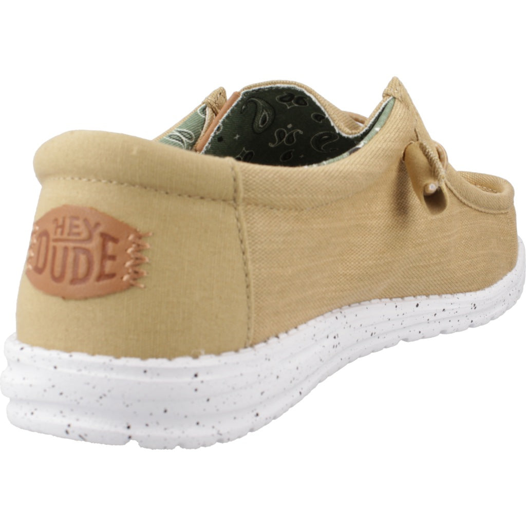 HEY DUDE WALLY WASHED CANVAS en color WALNUT  (3)