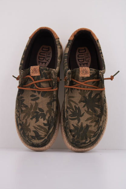 HEY DUDE WALLY PALM JUTE en color OLVBRW  (3)
