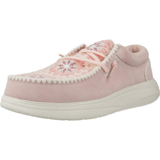 HEY DUDE WENDY COMF SUEDE CRO en color PNKMLT  (1)