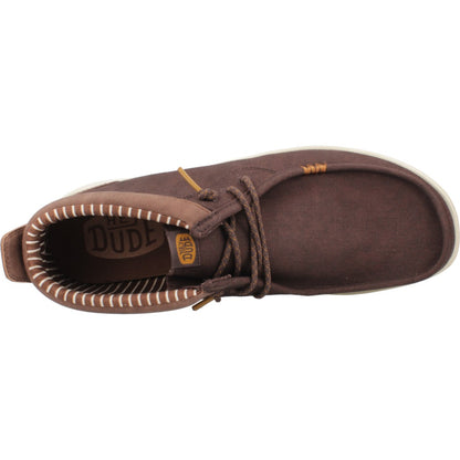 HEY DUDE  WALLY MID GRIPR VIN en color BROWN  (7)