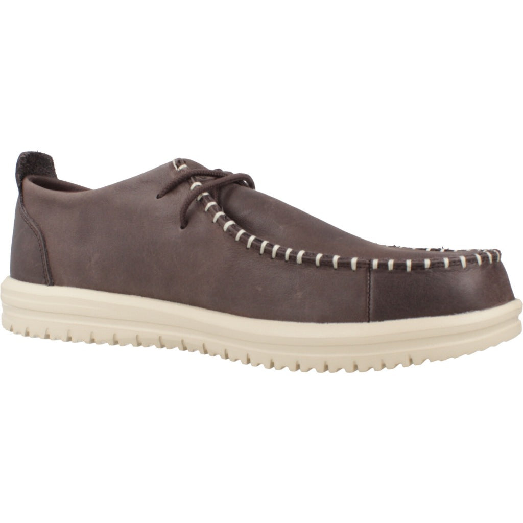 HEY DUDE WALLY NXT MOC LEATHE en color BROWN  (5)