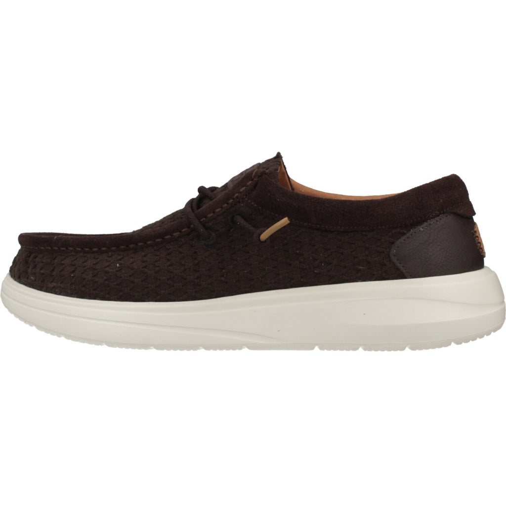 HEY DUDE WALLY COMF WOVEN en color BRWNMLT  (2)