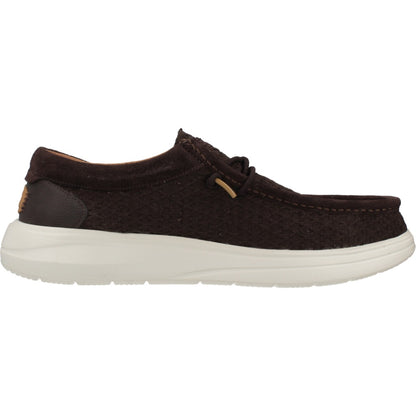 HEY DUDE WALLY COMF WOVEN en color BRWNMLT  (4)