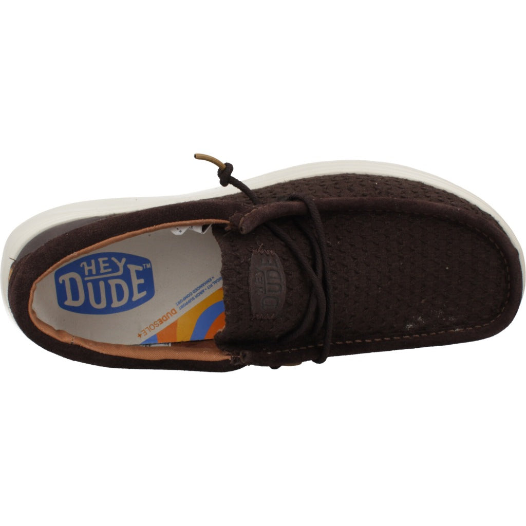 HEY DUDE WALLY COMF WOVEN en color BRWNMLT  (7)