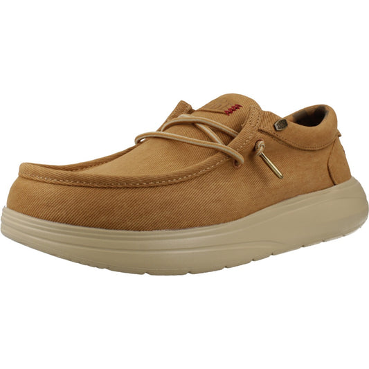 HEY DUDE WALLY COMF WORN TWIL en color BWNOLV  (1)