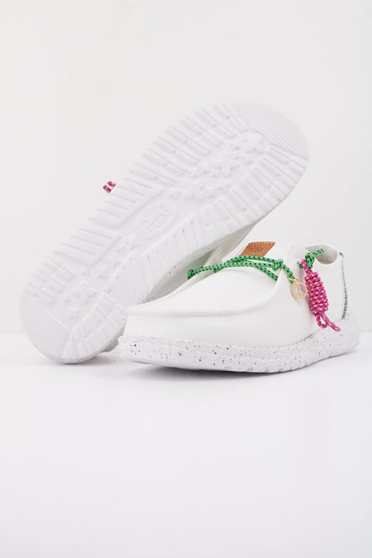 HEY DUDE  WENDY GETAWAY LACE  en color LCEWHT  (5)