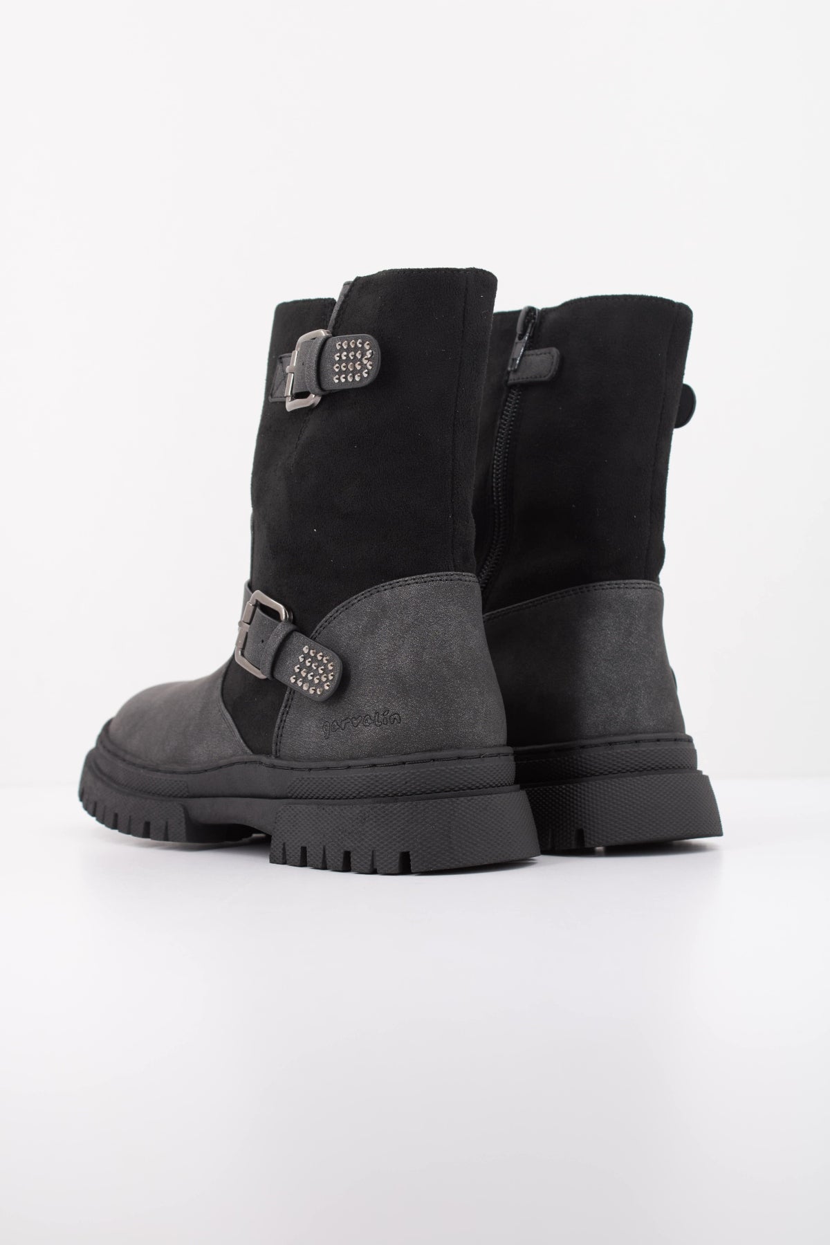 GARVALIN BOTA HEBILLAS en color NEGRO  (4)