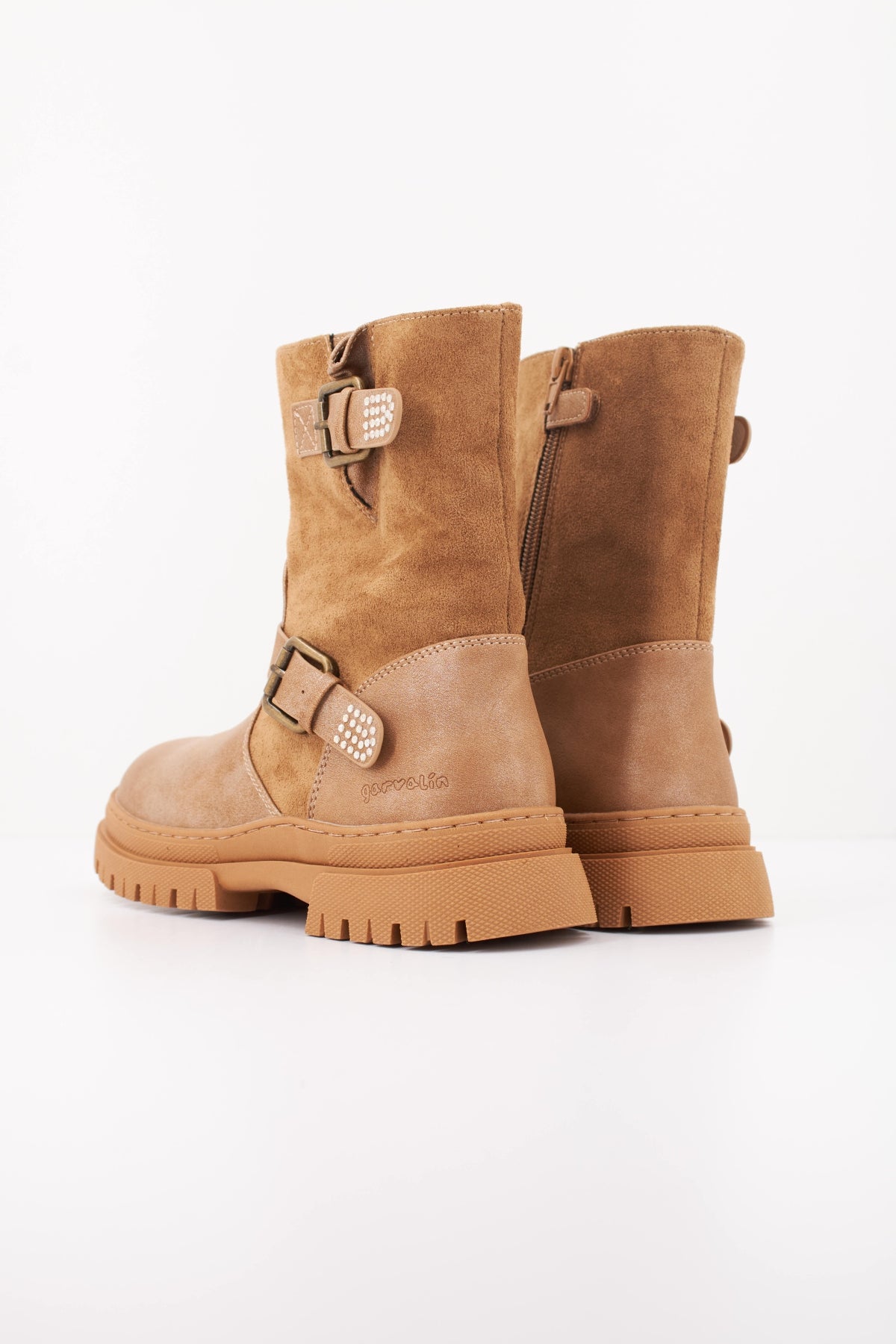 GARVALIN BOTA HEBILLAS en color TAUPE  (4)