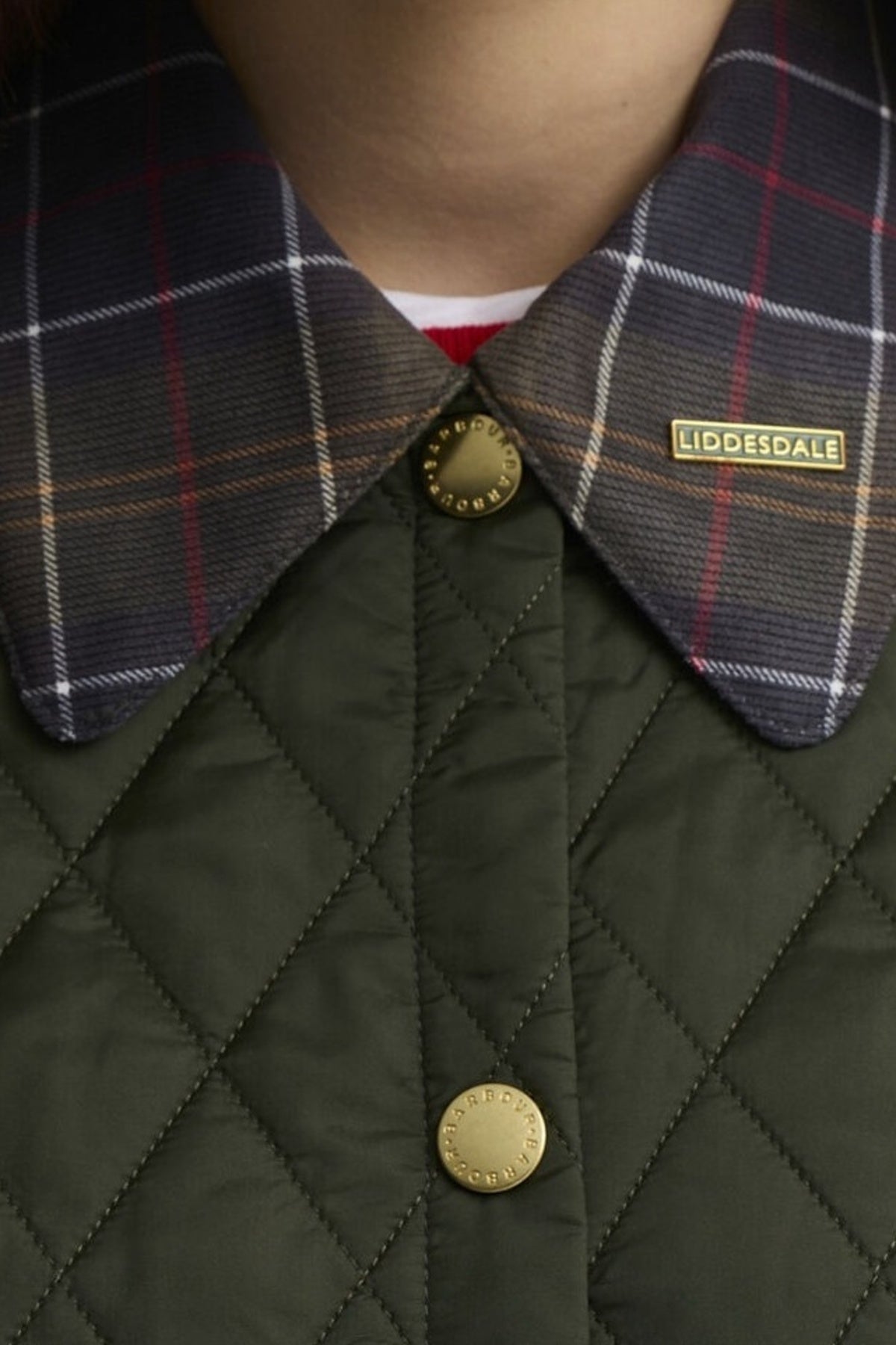 BARBOUR ICONS TARTAN COLLAR  en color OL  (3)
