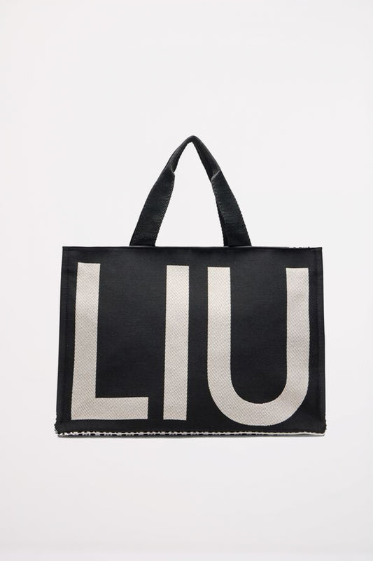 LIU-JO TOTE MONOGRAM JACQUA en color R  (1)