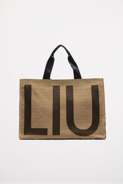 LIU-JO TOTE LOGO ANIMALIE en color B  (1)