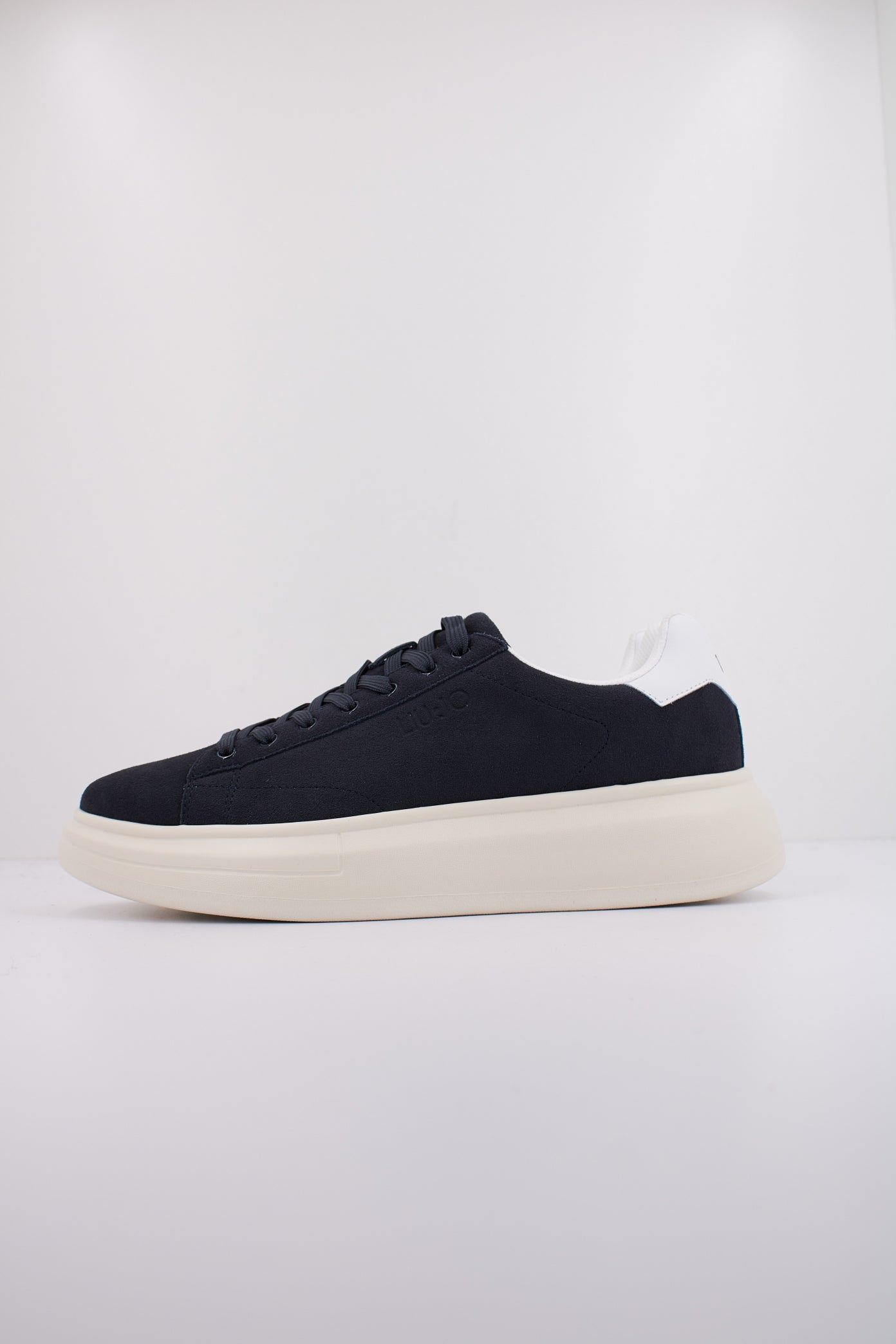 LIU-JO COW SUEDE en color NVYWHT  (1)