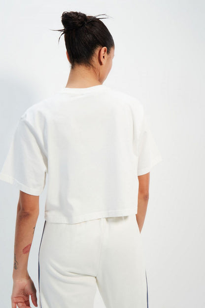ELLESSE IVA CROPPED T-SHIRT en color WHITE  (2)