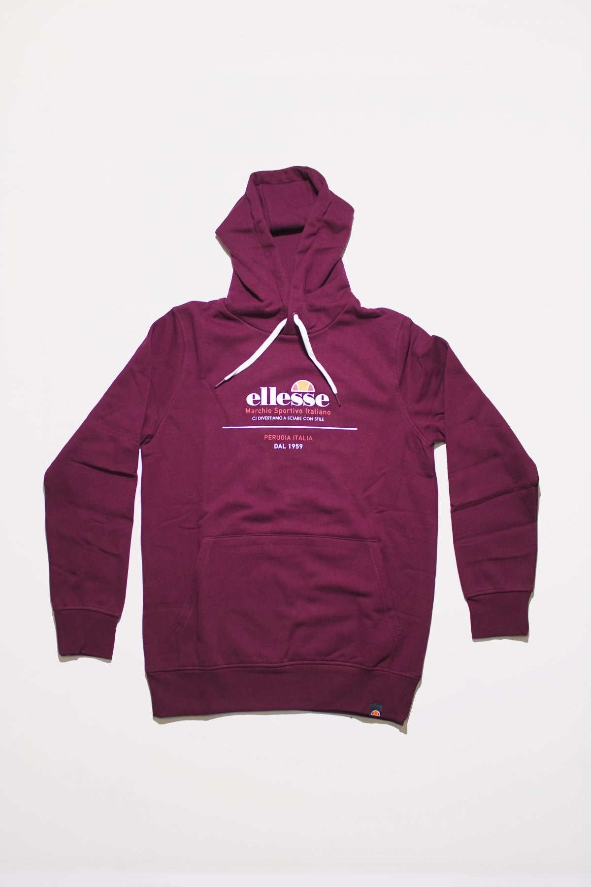 ELLESSE MVELLO HOODY en color BURGUNDY  (1)
