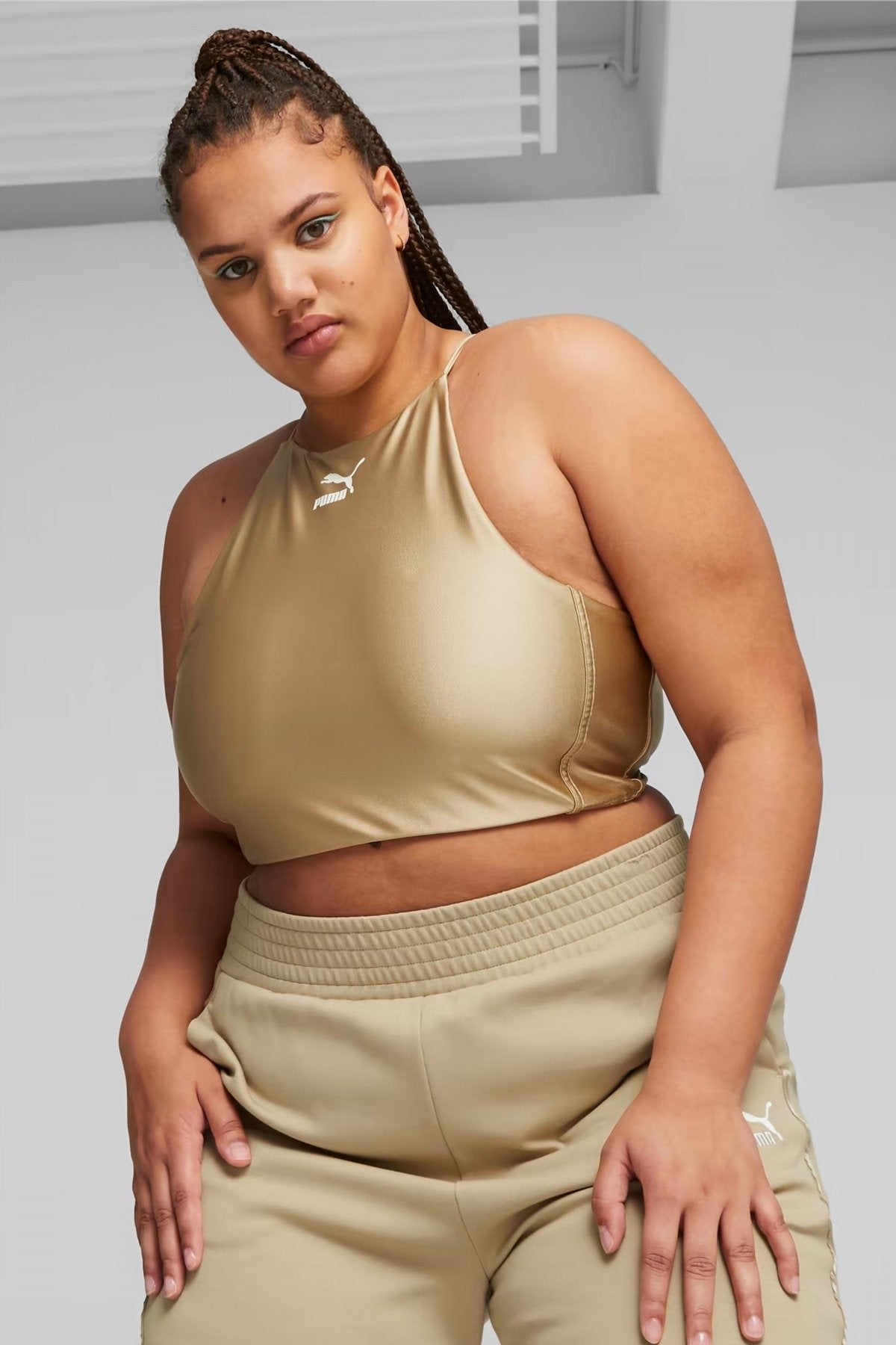 PUMA T SHINY CROP TOP en color SNDDNE  (1)