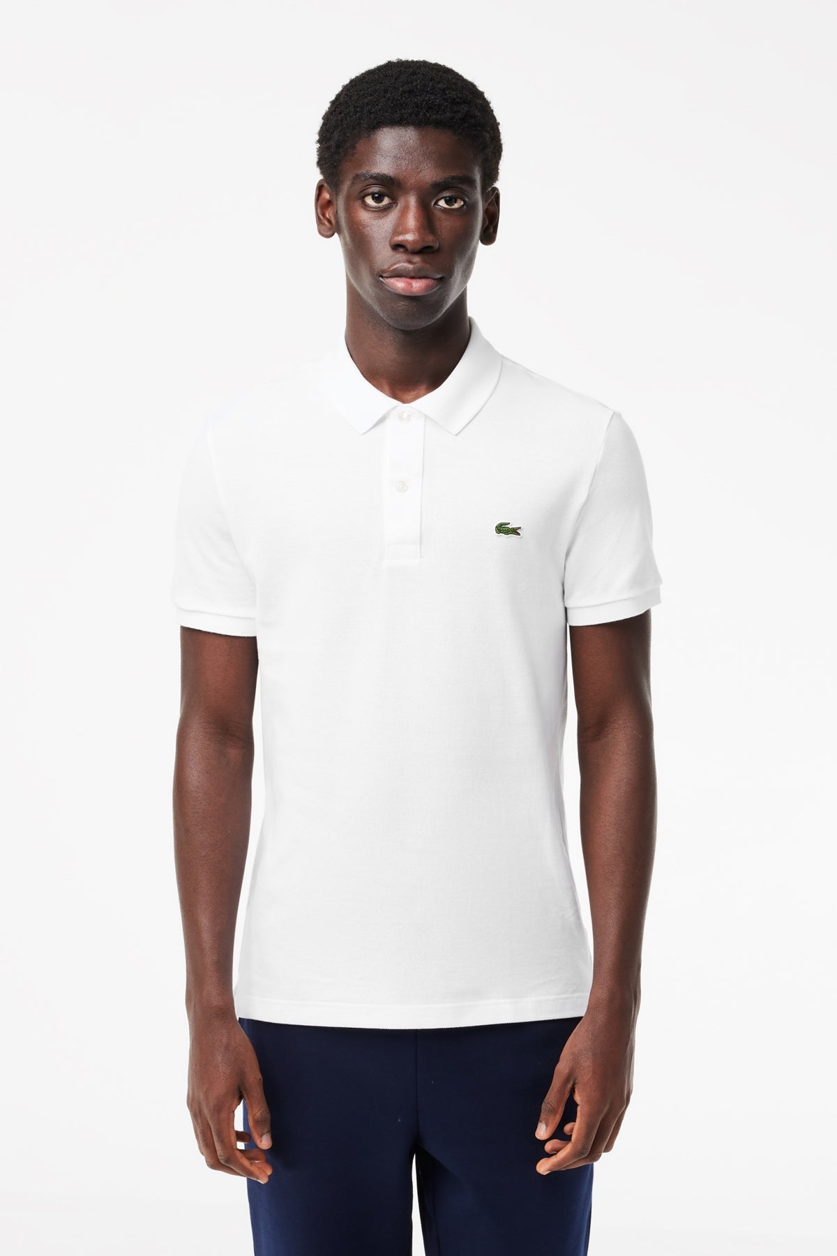 LACOSTE L SHORT SLEEVED  en color WHITE  (1)