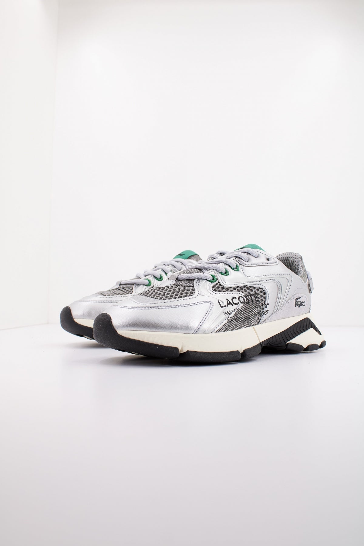 LACOSTE NEO TEXTILE AND LEAT en color GRYSLV  (2)