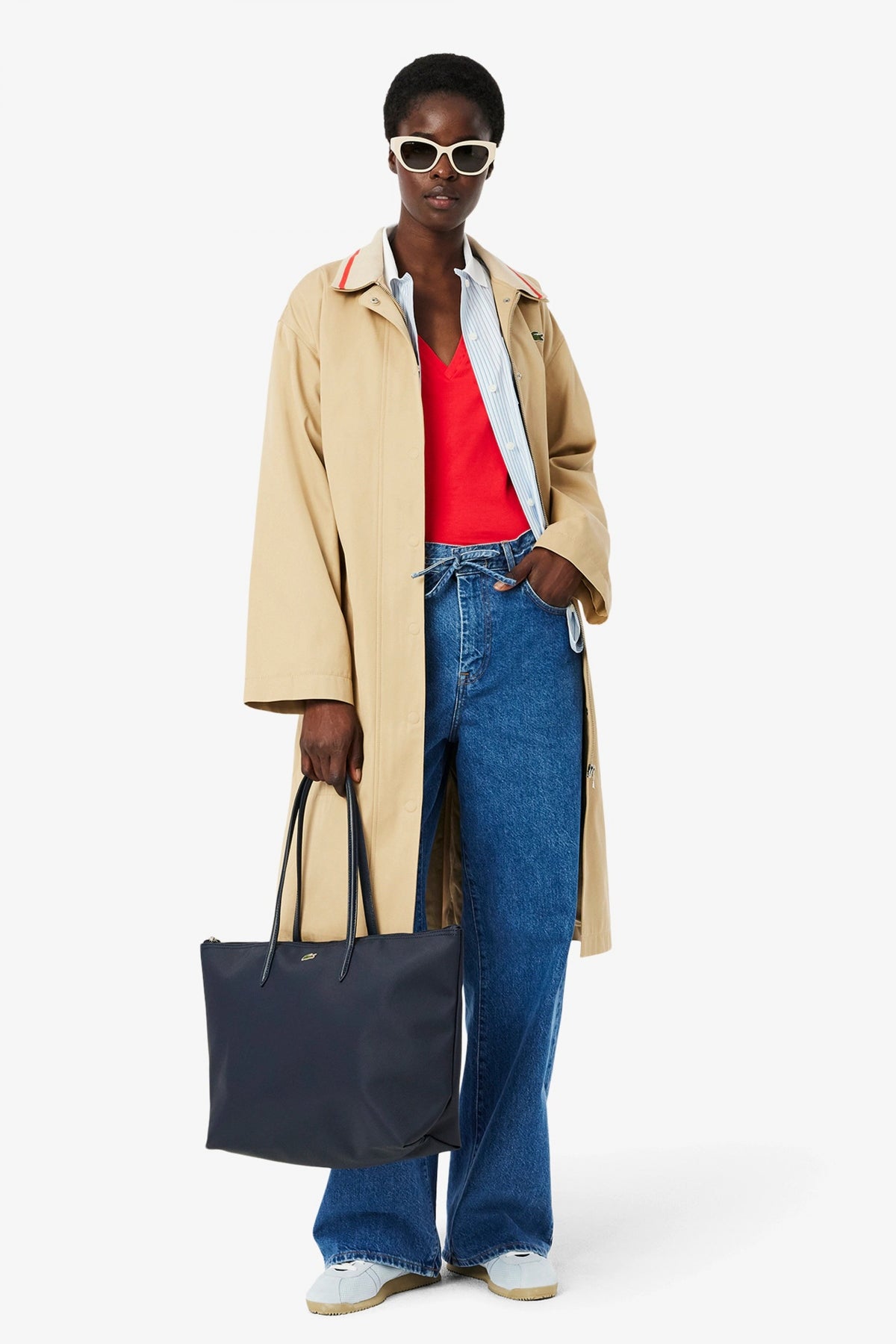 LACOSTE  LARGE COATED CANVAS en color   (4)