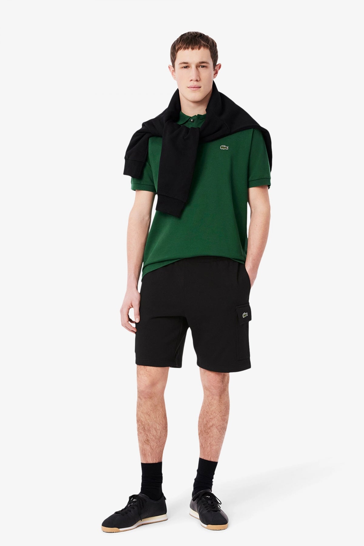 LACOSTE GH SHORTS en color BLACK  (4)