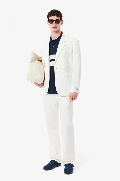 LACOSTE SHORT SLEEVED RIBBED en color NVYBLU  (4)