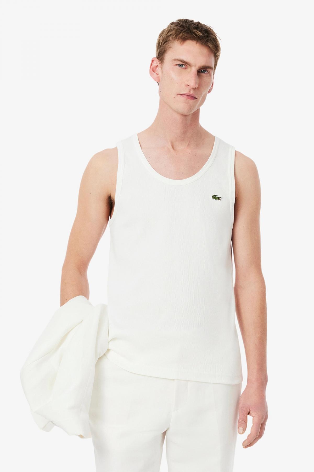 LACOSTE TH TEE-SHIRT en color FLOUR  (1)