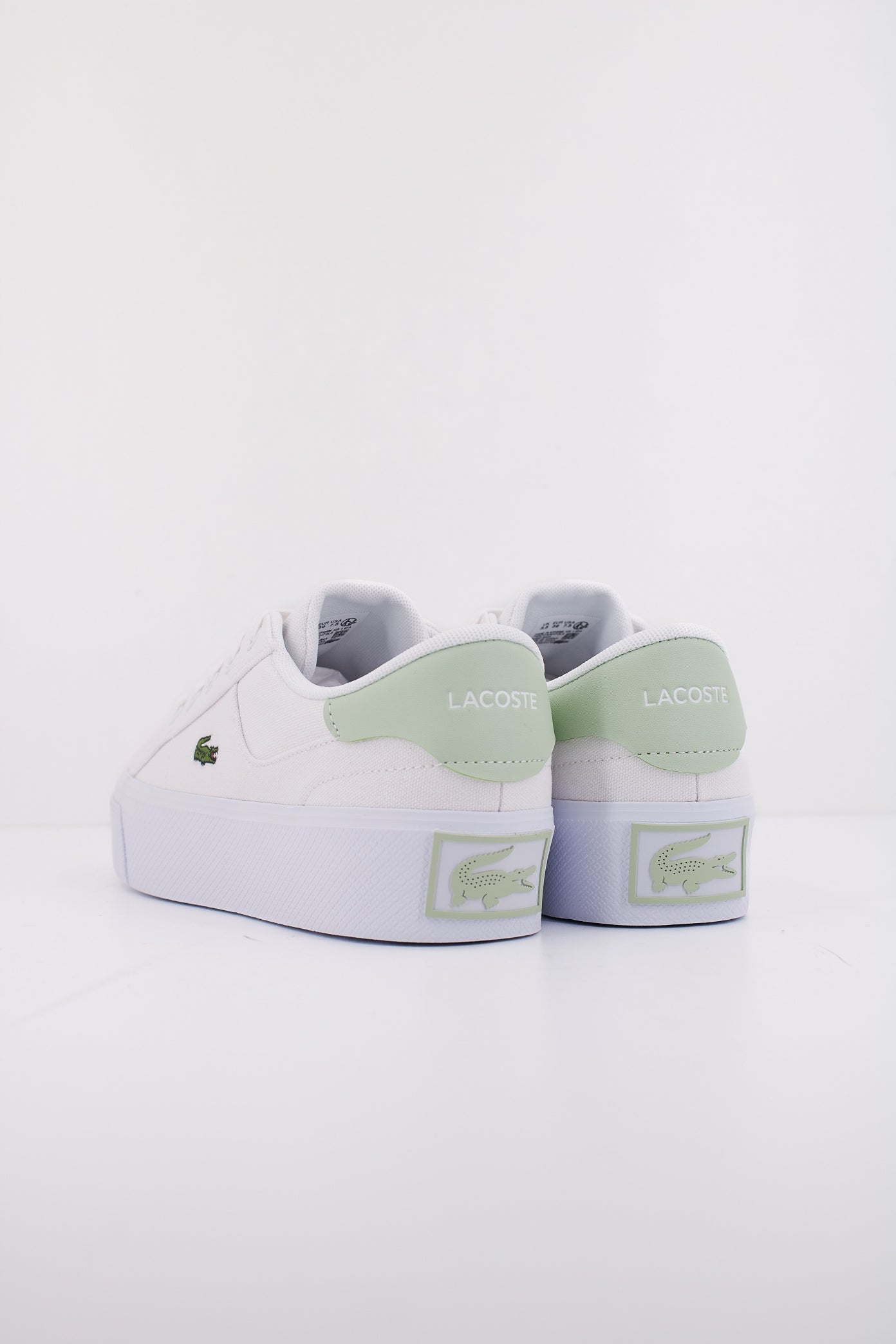 LACOSTE WOMEN'S ZIANE PLATFO en color WHTGRN  (4)