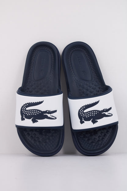 LACOSTE MEN'S SERVE SLIDE DU en color NVYWHT  (3)