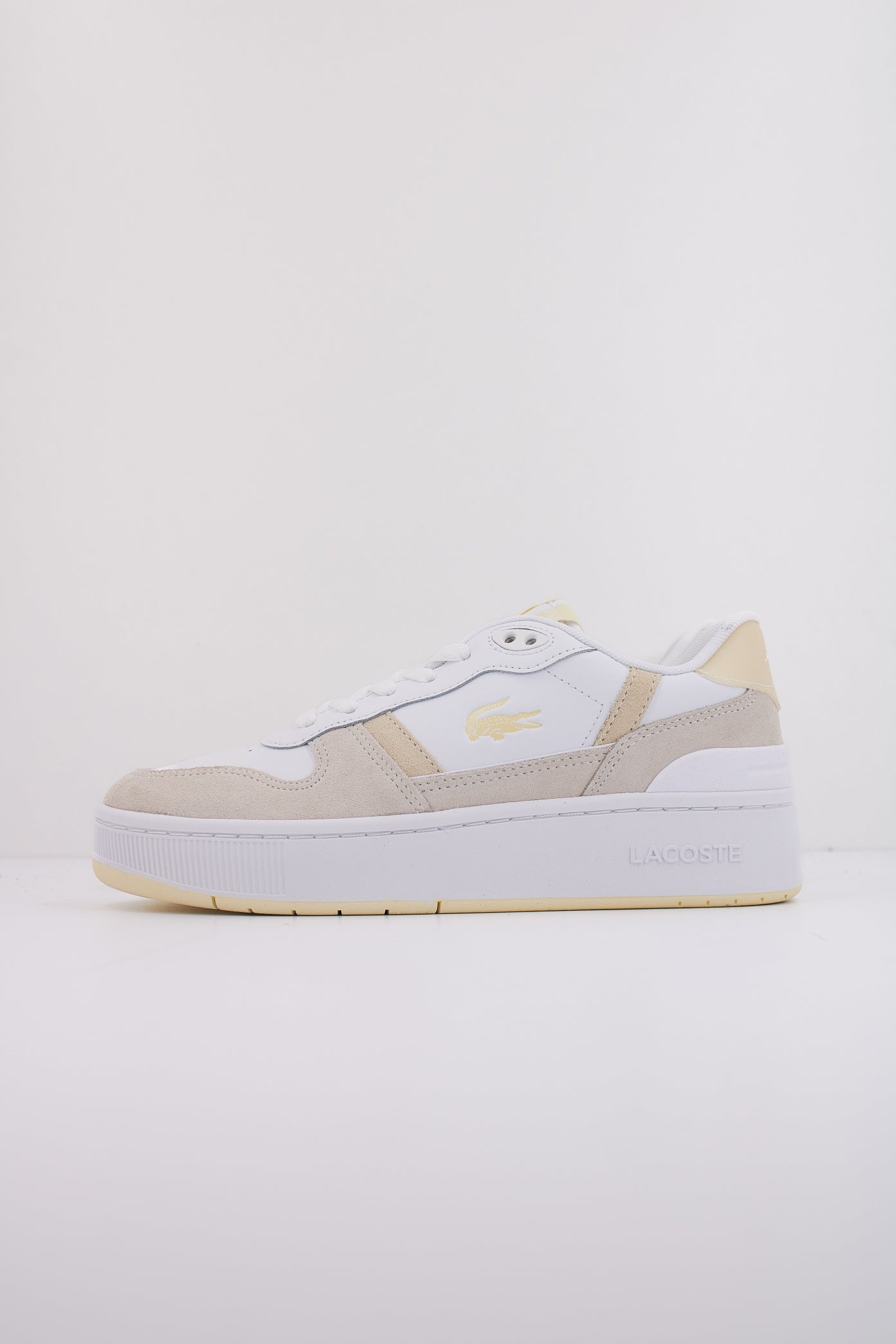 LACOSTE  T-CLIP PLATFORM en color WHTYLW  (1)