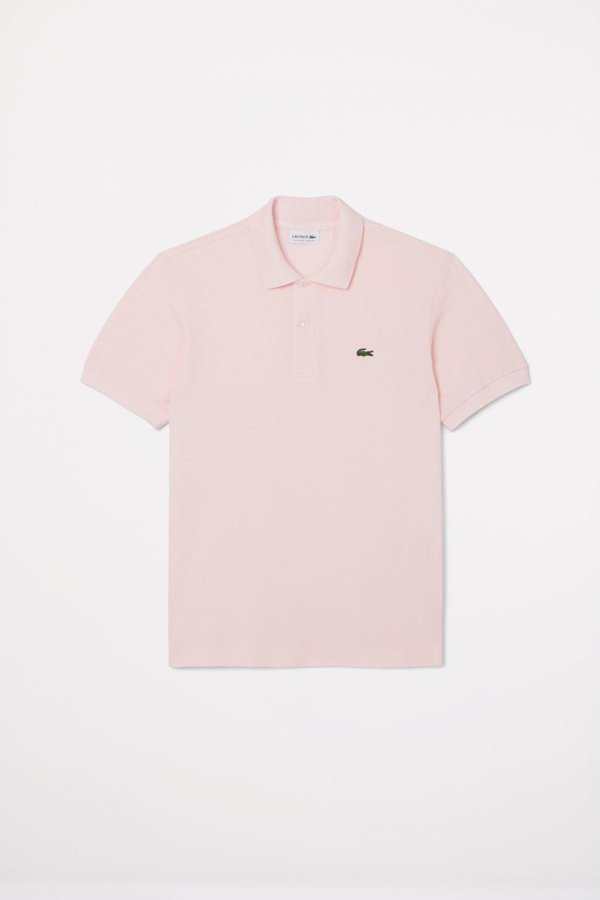 LACOSTE  SHORT SLEEVED RIBBE en color FLMNG  (2)