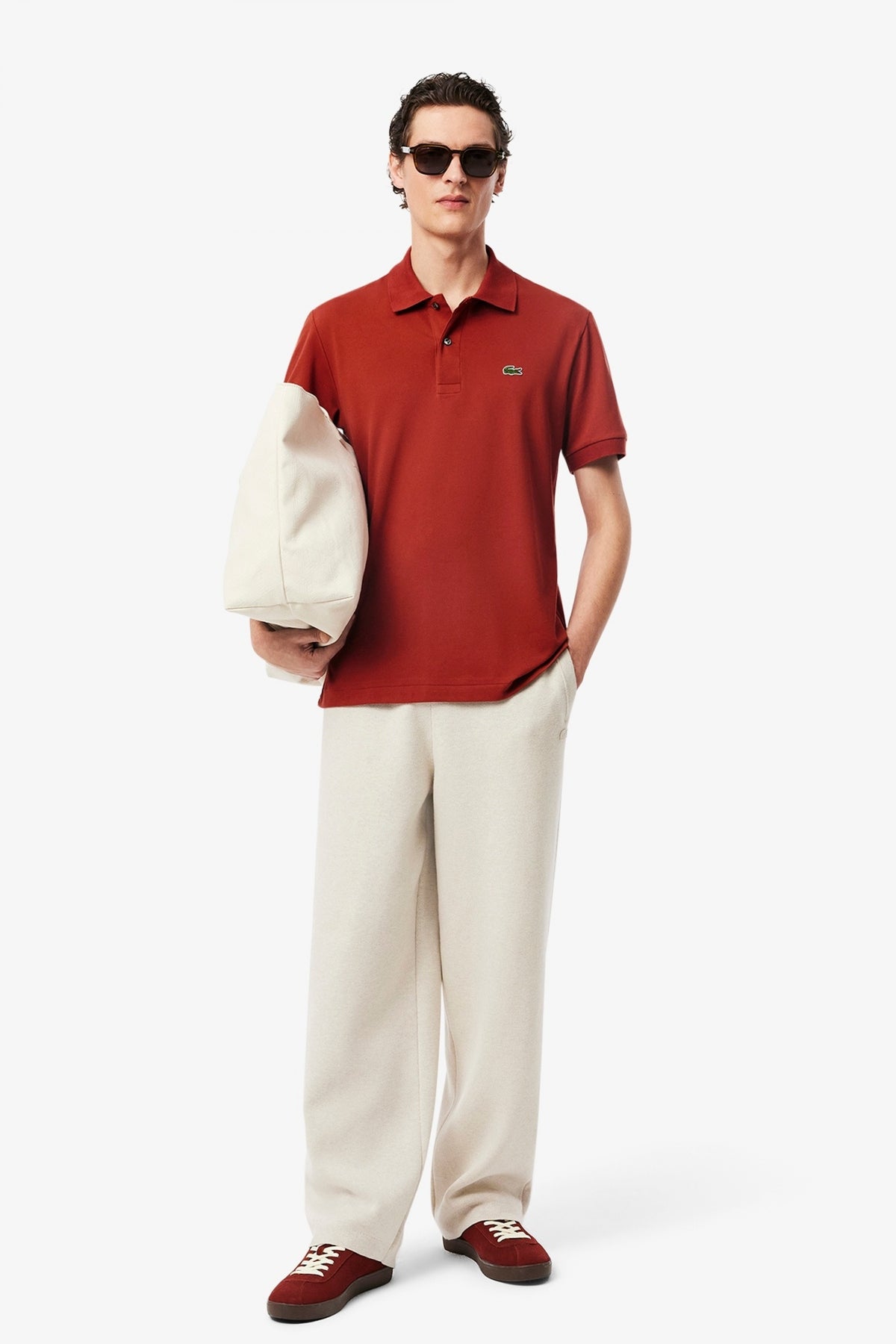 LACOSTE  SHORT SLEEVED RIBBE en color IBERIS  (4)