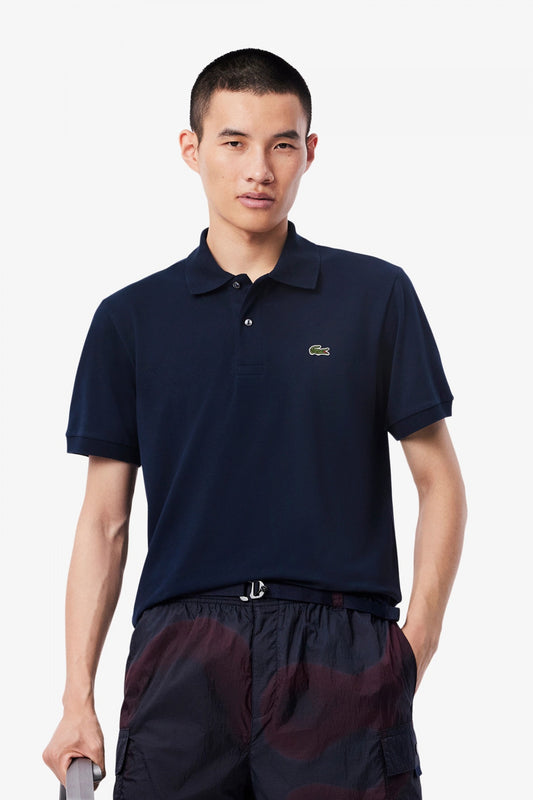 LACOSTE  SHORT SLEEVED RIBBE en color NVYBLU  (1)
